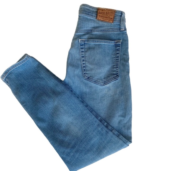 Lucky Brand Button High Rise Bridgette Crop Skinny Jean Size 4/27 - Picture 5 of 7
